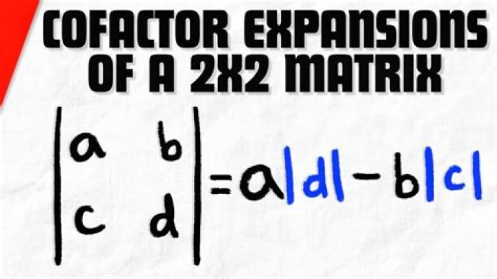 How to find cofactor of 2x2 matrix?